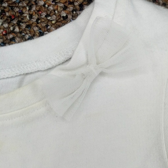 White tulle bow t-shirt - Picture 4 of 6
